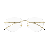 Montatura vista Montblanc Uomo MB0312O002-GOLD-GOLD-TRANSPARENT55 - MB0312O002-GOLD-GOLD-TRANSPARENT55